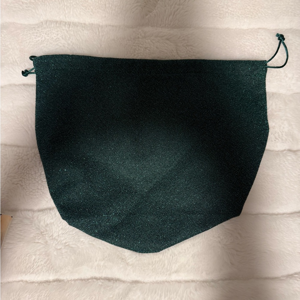 Dark Green Drawstring Pouch - Picture 2 of 8